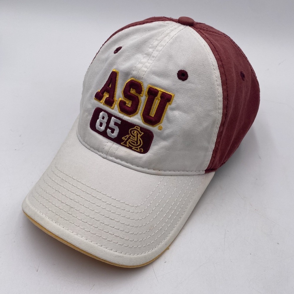 Arizona State Sun Devils Hat The Game Strapback Cotton Red White Clean Up Slouch